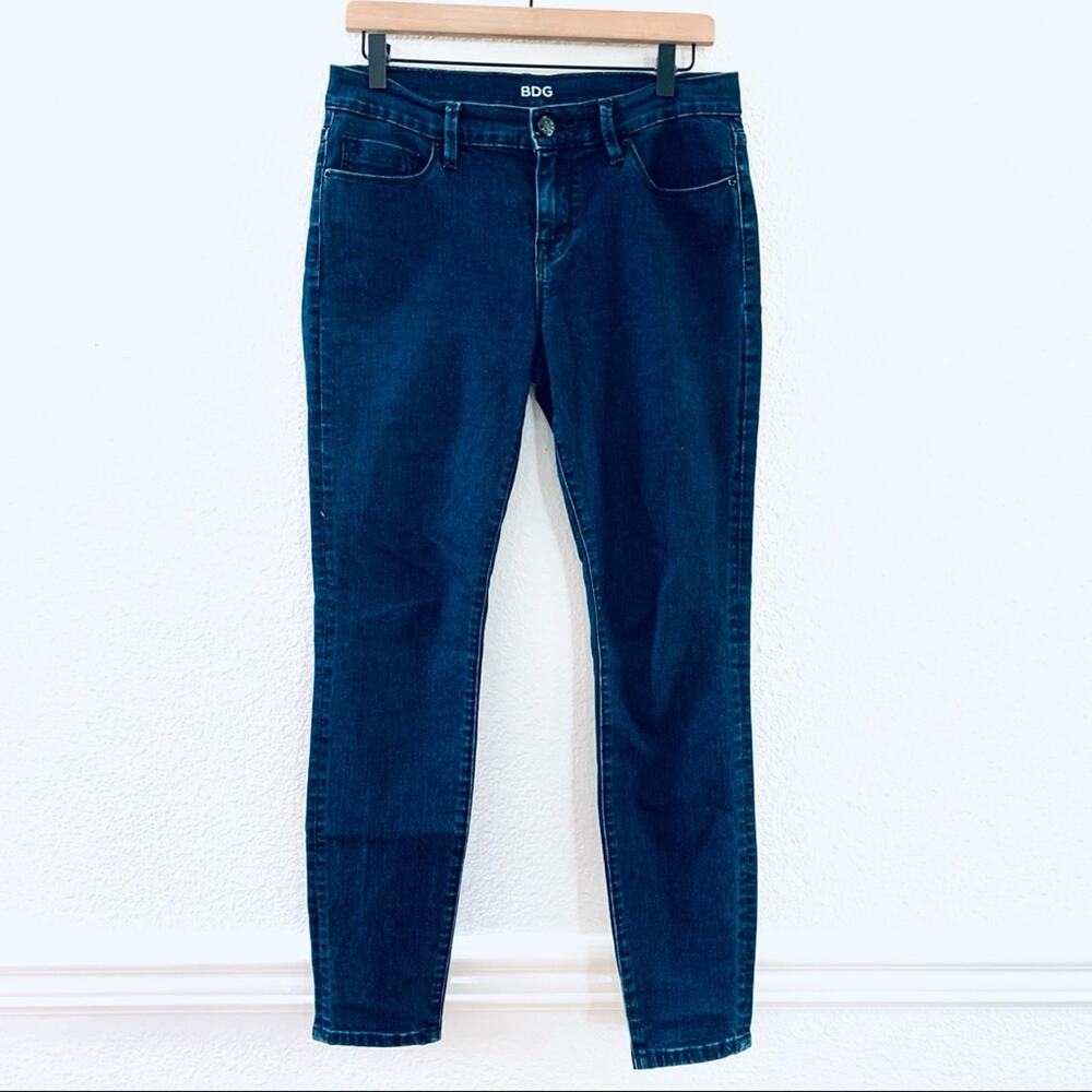 BDG high rise ankle skinny jeans navy blue size 28
